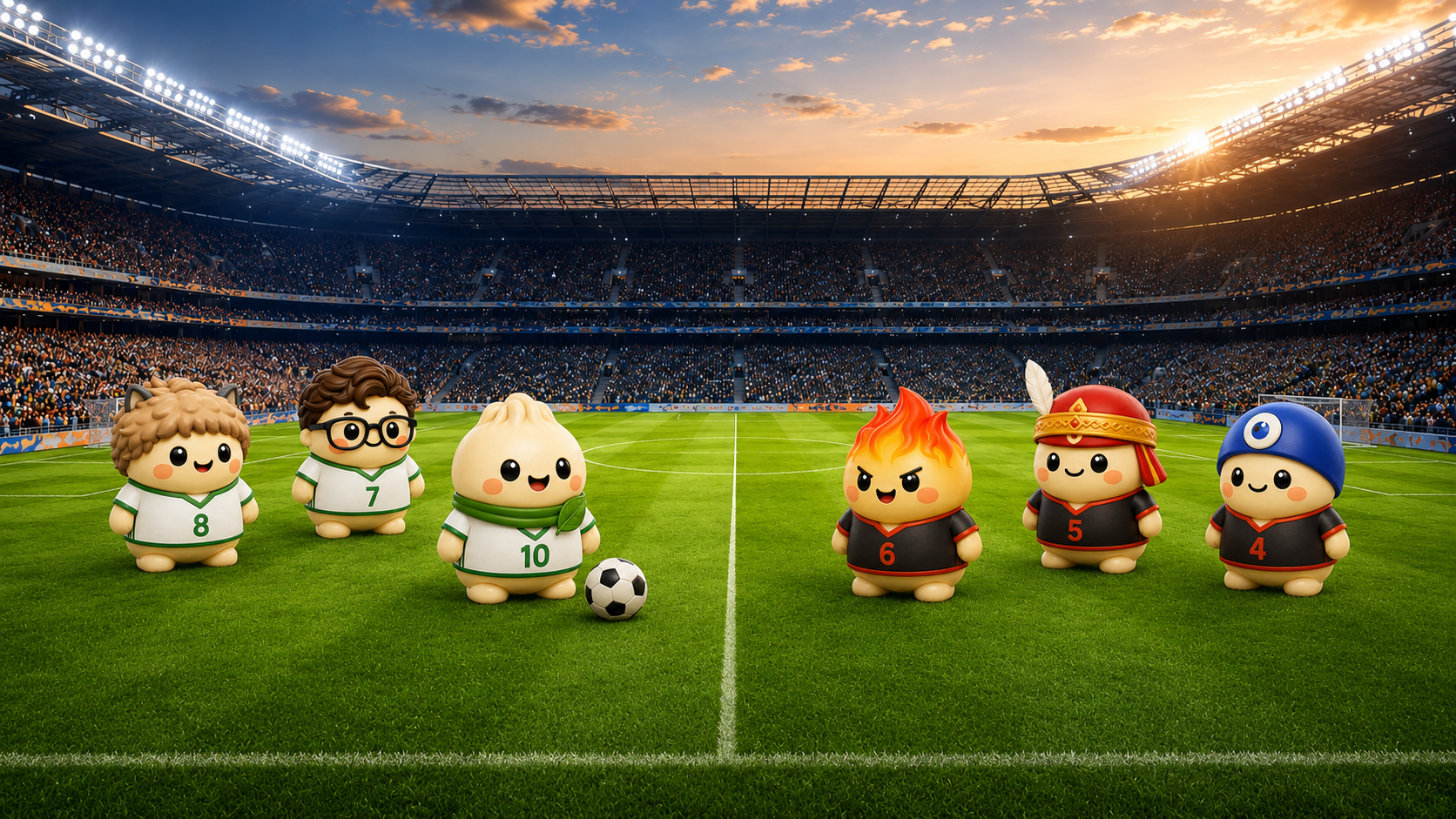 Sporty Poma futbol maçına hazırlanıyor